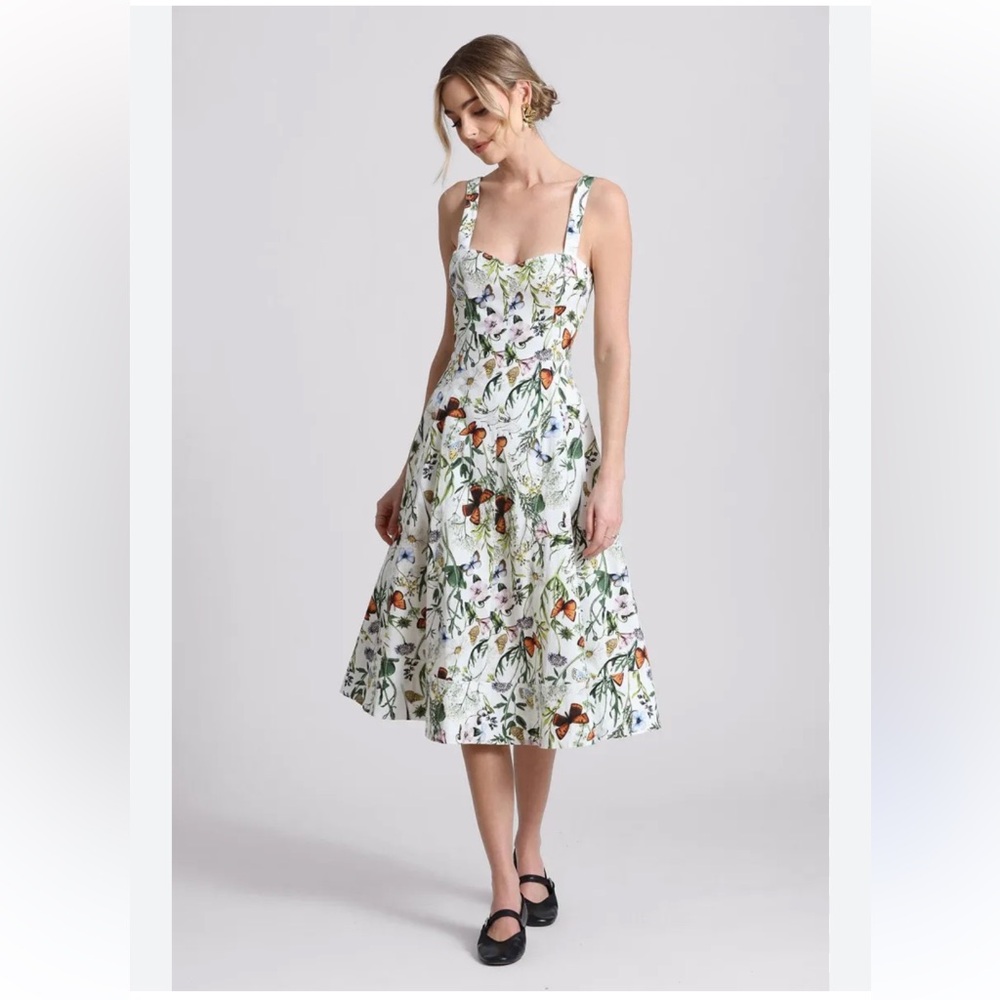 SOLD- Avec Les Filles butterfly dress